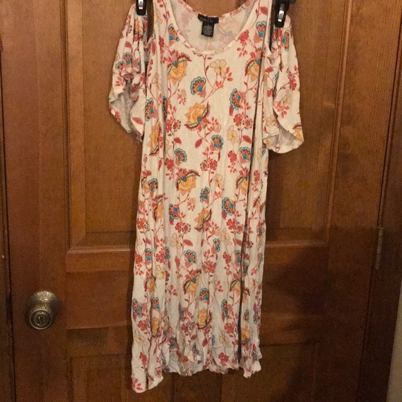 Rue 21 Flowered Off the Shoulder Dress - Picture 1 of 4